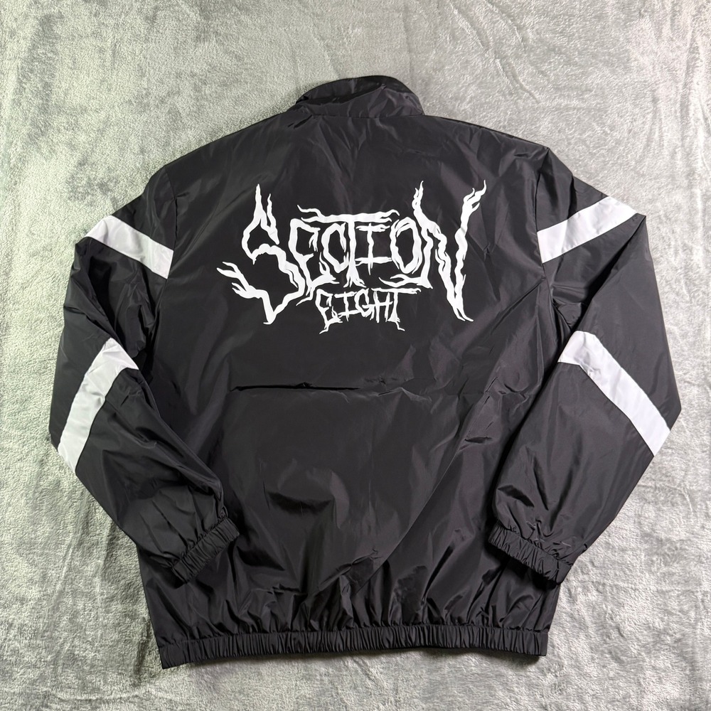 Section Eight Windbreaker Jacket Full Zip Black W… - image 5